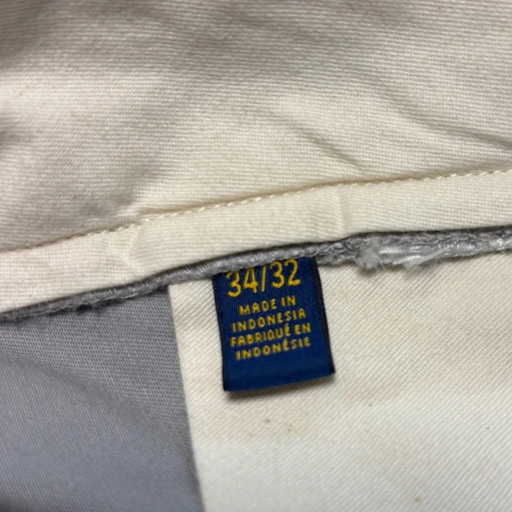 Polo Ralph Lauren Stretch Slim Fit Chino Pant Mens 34x32 Gray Cotton Twill - Picture 9 of 9